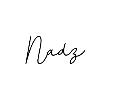 Nadz stylish signature style. Best Handwritten Sign (BallpointsItalic-DORy9) for my name. Handwritten Signature Collection Ideas for my name Nadz. Nadz signature style 11 images and pictures png