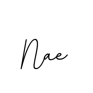 Use a signature maker to create a handwritten signature online. With this signature software, you can design (BallpointsItalic-DORy9) your own signature for name Nae. Nae signature style 11 images and pictures png