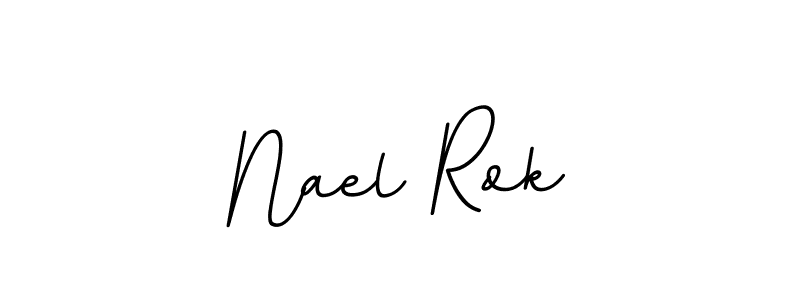 Design your own signature with our free online signature maker. With this signature software, you can create a handwritten (BallpointsItalic-DORy9) signature for name Nael Rok. Nael Rok signature style 11 images and pictures png