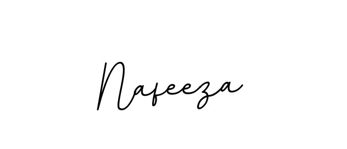 How to make Nafeeza name signature. Use BallpointsItalic-DORy9 style for creating short signs online. This is the latest handwritten sign. Nafeeza signature style 11 images and pictures png