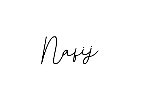 How to make Nafij name signature. Use BallpointsItalic-DORy9 style for creating short signs online. This is the latest handwritten sign. Nafij signature style 11 images and pictures png
