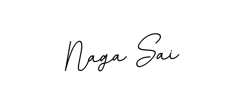 Naga Sai stylish signature style. Best Handwritten Sign (BallpointsItalic-DORy9) for my name. Handwritten Signature Collection Ideas for my name Naga Sai. Naga Sai signature style 11 images and pictures png