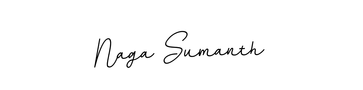 Design your own signature with our free online signature maker. With this signature software, you can create a handwritten (BallpointsItalic-DORy9) signature for name Naga Sumanth. Naga Sumanth signature style 11 images and pictures png