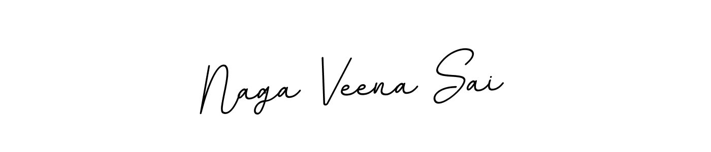 Make a beautiful signature design for name Naga Veena Sai. With this signature (BallpointsItalic-DORy9) style, you can create a handwritten signature for free. Naga Veena Sai signature style 11 images and pictures png