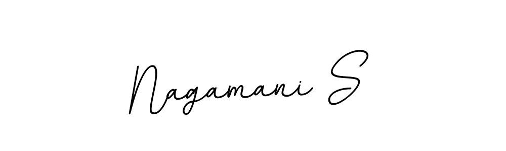 Nagamani S stylish signature style. Best Handwritten Sign (BallpointsItalic-DORy9) for my name. Handwritten Signature Collection Ideas for my name Nagamani S. Nagamani S signature style 11 images and pictures png