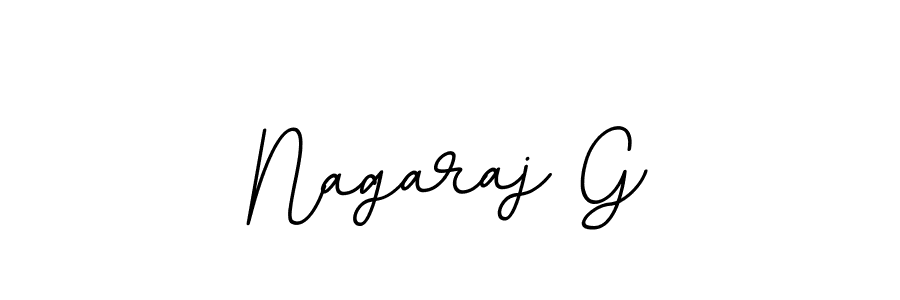 Use a signature maker to create a handwritten signature online. With this signature software, you can design (BallpointsItalic-DORy9) your own signature for name Nagaraj G. Nagaraj G signature style 11 images and pictures png