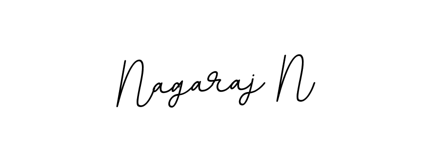 How to make Nagaraj N name signature. Use BallpointsItalic-DORy9 style for creating short signs online. This is the latest handwritten sign. Nagaraj N signature style 11 images and pictures png