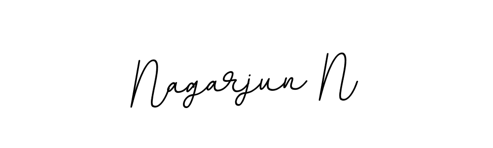 This is the best signature style for the Nagarjun N name. Also you like these signature font (BallpointsItalic-DORy9). Mix name signature. Nagarjun N signature style 11 images and pictures png