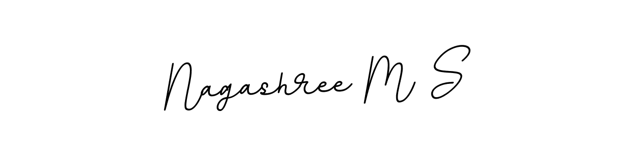 How to make Nagashree M S signature? BallpointsItalic-DORy9 is a professional autograph style. Create handwritten signature for Nagashree M S name. Nagashree M S signature style 11 images and pictures png