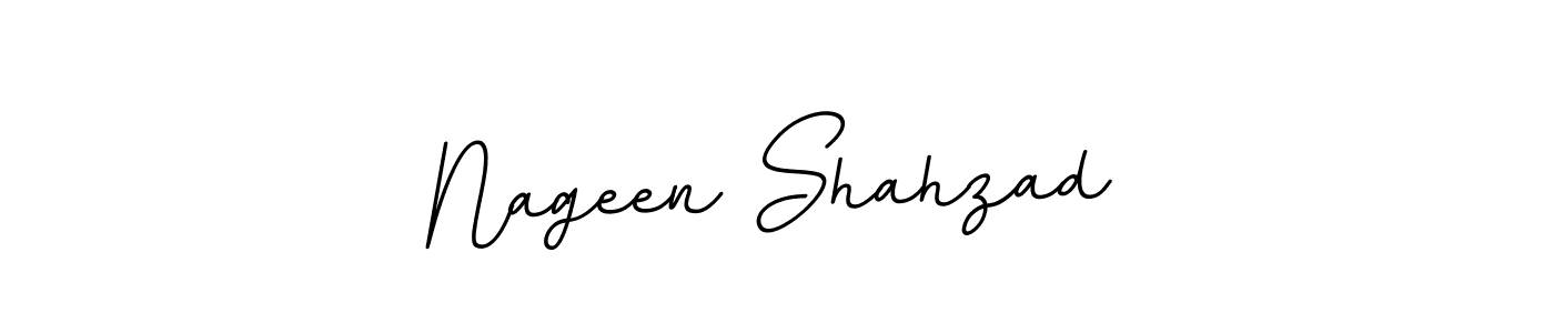 You should practise on your own different ways (BallpointsItalic-DORy9) to write your name (Nageen Shahzad) in signature. don't let someone else do it for you. Nageen Shahzad signature style 11 images and pictures png