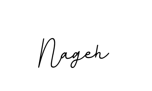 How to make Nageh name signature. Use BallpointsItalic-DORy9 style for creating short signs online. This is the latest handwritten sign. Nageh signature style 11 images and pictures png