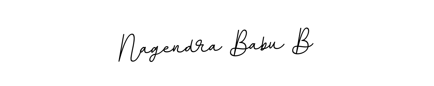 This is the best signature style for the Nagendra Babu B name. Also you like these signature font (BallpointsItalic-DORy9). Mix name signature. Nagendra Babu B signature style 11 images and pictures png