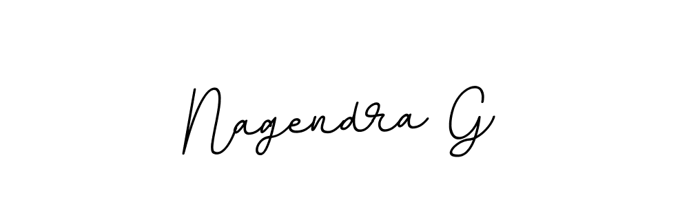 How to make Nagendra G name signature. Use BallpointsItalic-DORy9 style for creating short signs online. This is the latest handwritten sign. Nagendra G signature style 11 images and pictures png