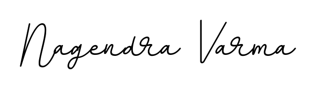 Download transparent PNG signature for name Nagendra Varma styled with BallpointsItalic-DORy9 font. Ready to paste directly into PDF and Word agreements. Nagendra Varma signature style 11 images and pictures png