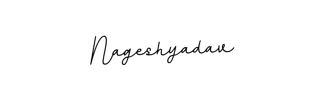 Make a beautiful signature design for name Nageshyadav. With this signature (BallpointsItalic-DORy9) style, you can create a handwritten signature for free. Nageshyadav signature style 11 images and pictures png