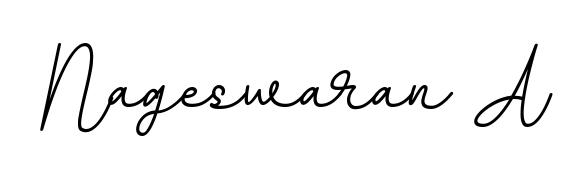 A modern signature idea for name Nageswaran A using BallpointsItalic-DORy9 font. Clean strokes and elegant curves make it stand out instantly. Nageswaran A signature style 11 images and pictures png
