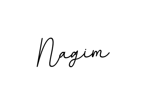 Design your own signature with our free online signature maker. With this signature software, you can create a handwritten (BallpointsItalic-DORy9) signature for name Nagim. Nagim signature style 11 images and pictures png