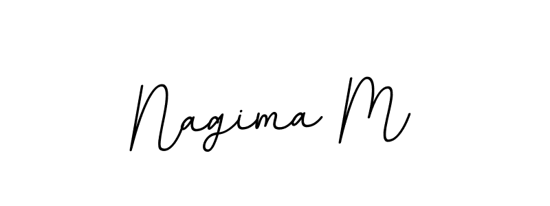 This is the best signature style for the Nagima M name. Also you like these signature font (BallpointsItalic-DORy9). Mix name signature. Nagima M signature style 11 images and pictures png