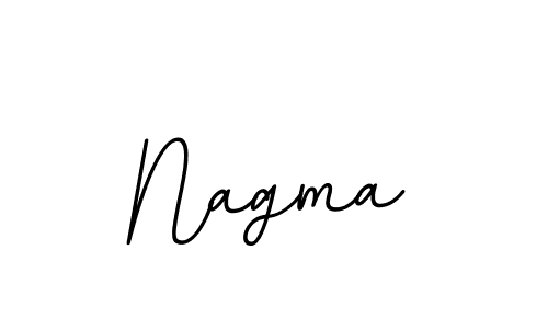 How to make Nagma name signature. Use BallpointsItalic-DORy9 style for creating short signs online. This is the latest handwritten sign. Nagma signature style 11 images and pictures png