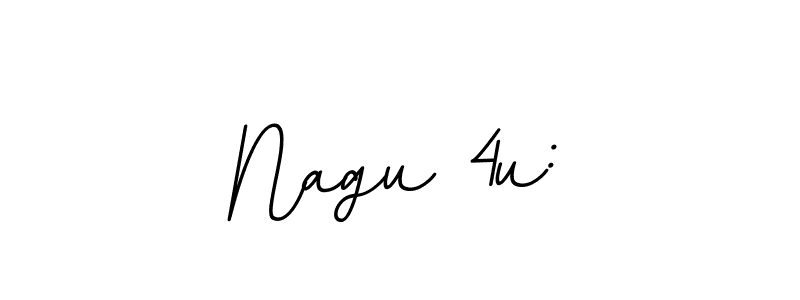 The best way (BallpointsItalic-DORy9) to make a short signature is to pick only two or three words in your name. The name Nagu 4u: include a total of six letters. For converting this name. Nagu 4u: signature style 11 images and pictures png