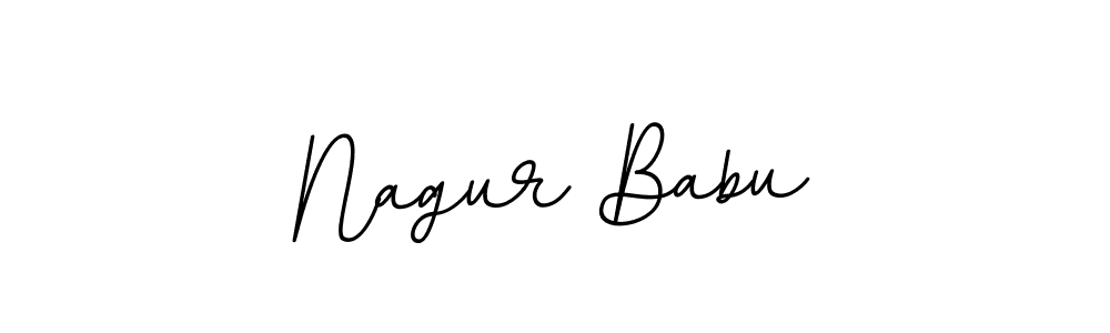 This is the best signature style for the Nagur Babu name. Also you like these signature font (BallpointsItalic-DORy9). Mix name signature. Nagur Babu signature style 11 images and pictures png