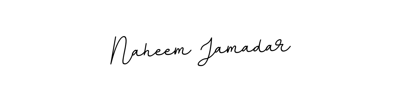 How to make Naheem Jamadar name signature. Use BallpointsItalic-DORy9 style for creating short signs online. This is the latest handwritten sign. Naheem Jamadar signature style 11 images and pictures png