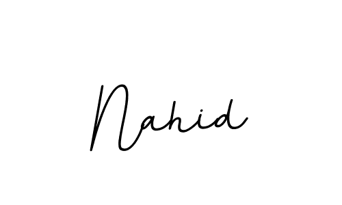 Make a beautiful signature design for name Nahid. With this signature (BallpointsItalic-DORy9) style, you can create a handwritten signature for free. Nahid signature style 11 images and pictures png