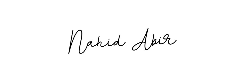 Design your own signature with our free online signature maker. With this signature software, you can create a handwritten (BallpointsItalic-DORy9) signature for name Nahid Abir. Nahid Abir signature style 11 images and pictures png