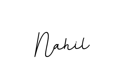 You should practise on your own different ways (BallpointsItalic-DORy9) to write your name (Nahil) in signature. don't let someone else do it for you. Nahil signature style 11 images and pictures png