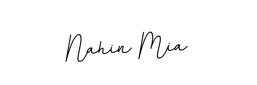 if you are searching for the best signature style for your name Nahin Mia. so please give up your signature search. here we have designed multiple signature styles  using BallpointsItalic-DORy9. Nahin Mia signature style 11 images and pictures png