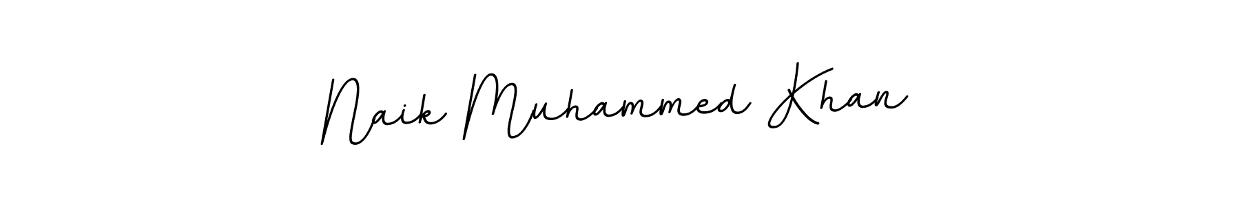 Make a beautiful signature design for name Naik Muhammed Khan. With this signature (BallpointsItalic-DORy9) style, you can create a handwritten signature for free. Naik Muhammed Khan signature style 11 images and pictures png