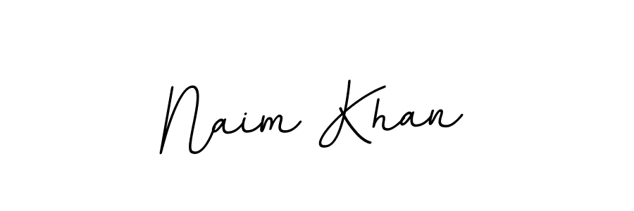 Make a beautiful signature design for name Naim Khan. With this signature (BallpointsItalic-DORy9) style, you can create a handwritten signature for free. Naim Khan signature style 11 images and pictures png