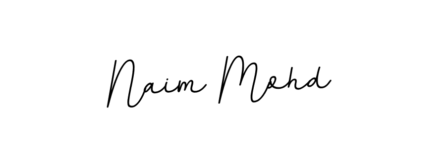 Use a signature maker to create a handwritten signature online. With this signature software, you can design (BallpointsItalic-DORy9) your own signature for name Naim Mohd. Naim Mohd signature style 11 images and pictures png