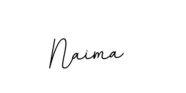 Make a beautiful signature design for name Naima . With this signature (BallpointsItalic-DORy9) style, you can create a handwritten signature for free. Naima  signature style 11 images and pictures png