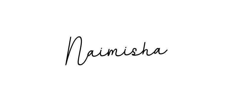 Naimisha stylish signature style. Best Handwritten Sign (BallpointsItalic-DORy9) for my name. Handwritten Signature Collection Ideas for my name Naimisha. Naimisha signature style 11 images and pictures png
