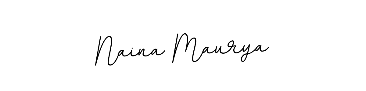Create a beautiful signature design for name Naina Maurya. With this signature (BallpointsItalic-DORy9) fonts, you can make a handwritten signature for free. Naina Maurya signature style 11 images and pictures png