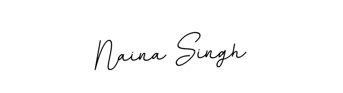 The best way (BallpointsItalic-DORy9) to make a short signature is to pick only two or three words in your name. The name Naina Singh include a total of six letters. For converting this name. Naina Singh signature style 11 images and pictures png