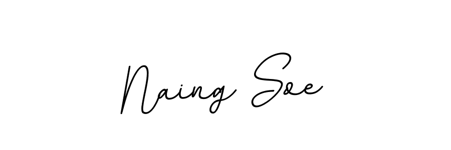 Use a signature maker to create a handwritten signature online. With this signature software, you can design (BallpointsItalic-DORy9) your own signature for name Naing Soe. Naing Soe signature style 11 images and pictures png