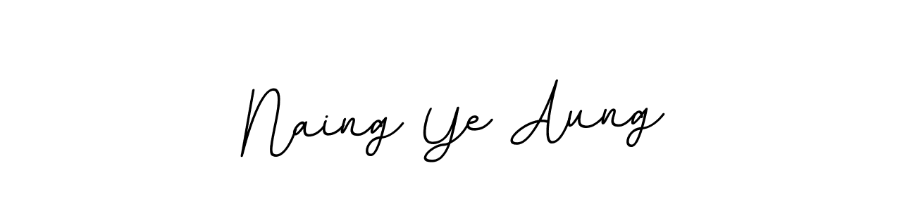 Create a beautiful signature design for name Naing Ye Aung. With this signature (BallpointsItalic-DORy9) fonts, you can make a handwritten signature for free. Naing Ye Aung signature style 11 images and pictures png