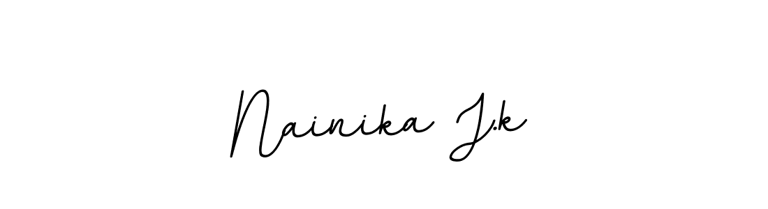 Also we have Nainika J.k name is the best signature style. Create professional handwritten signature collection using BallpointsItalic-DORy9 autograph style. Nainika J.k signature style 11 images and pictures png