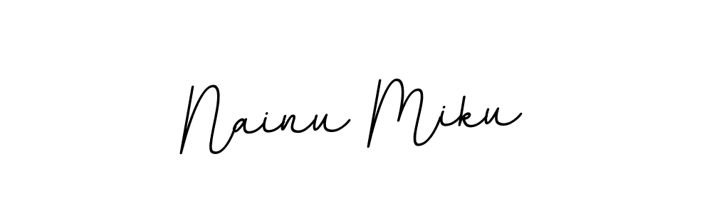 How to make Nainu Miku signature? BallpointsItalic-DORy9 is a professional autograph style. Create handwritten signature for Nainu Miku name. Nainu Miku signature style 11 images and pictures png