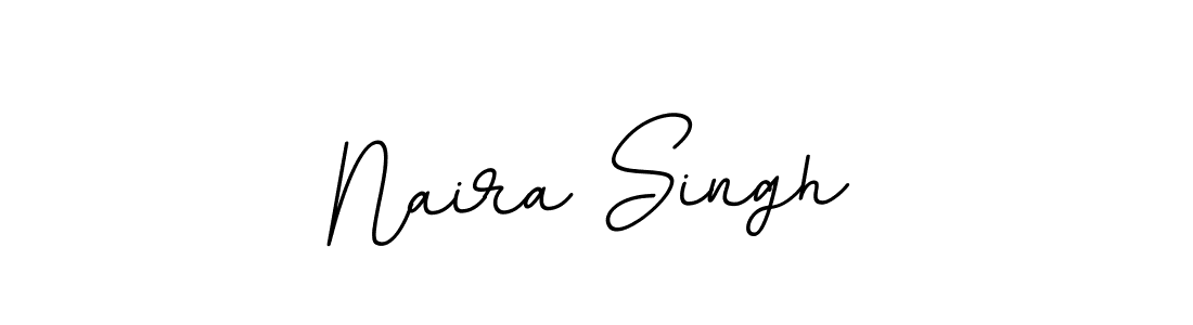 How to make Naira Singh name signature. Use BallpointsItalic-DORy9 style for creating short signs online. This is the latest handwritten sign. Naira Singh signature style 11 images and pictures png