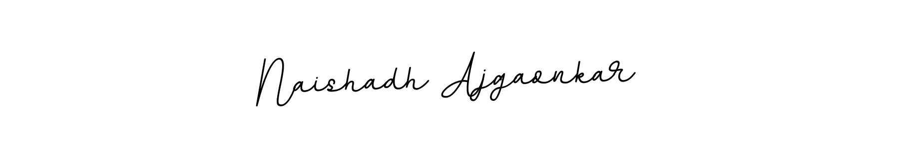 How to make Naishadh Ajgaonkar name signature. Use BallpointsItalic-DORy9 style for creating short signs online. This is the latest handwritten sign. Naishadh Ajgaonkar signature style 11 images and pictures png