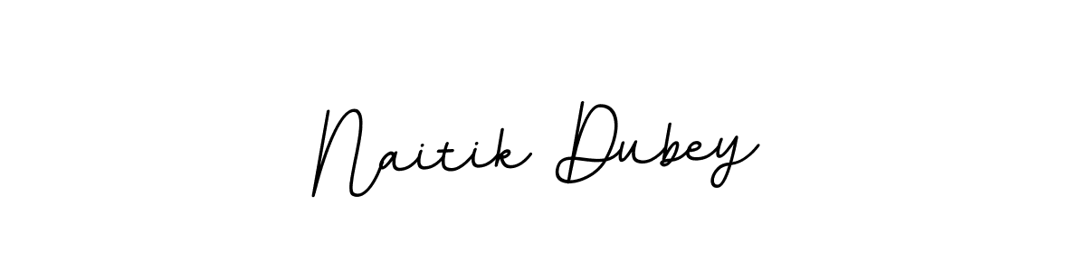 The best way (BallpointsItalic-DORy9) to make a short signature is to pick only two or three words in your name. The name Naitik Dubey include a total of six letters. For converting this name. Naitik Dubey signature style 11 images and pictures png