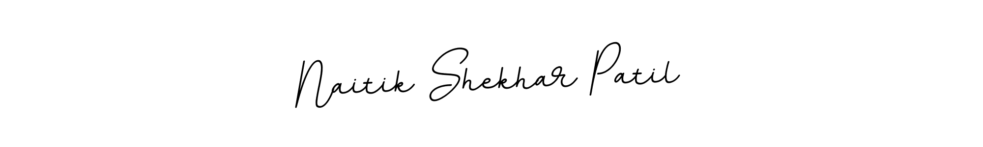 Design your own signature with our free online signature maker. With this signature software, you can create a handwritten (BallpointsItalic-DORy9) signature for name Naitik Shekhar Patil. Naitik Shekhar Patil signature style 11 images and pictures png