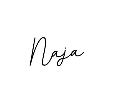 Make a beautiful signature design for name Naja. With this signature (BallpointsItalic-DORy9) style, you can create a handwritten signature for free. Naja signature style 11 images and pictures png