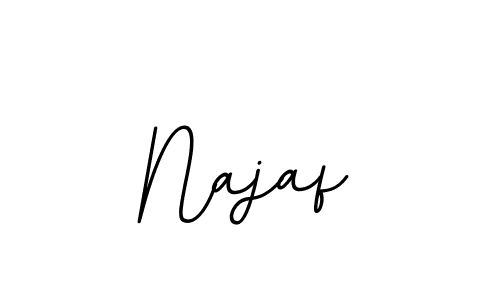 Create a beautiful signature design for name Najaf. With this signature (BallpointsItalic-DORy9) fonts, you can make a handwritten signature for free. Najaf signature style 11 images and pictures png