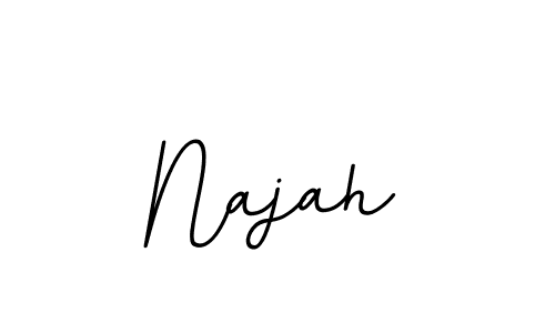 Use a signature maker to create a handwritten signature online. With this signature software, you can design (BallpointsItalic-DORy9) your own signature for name Najah. Najah signature style 11 images and pictures png