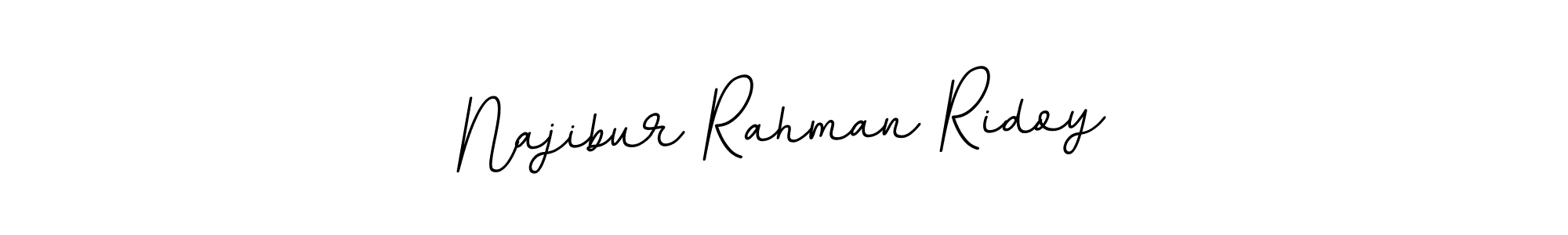 Design your own signature with our free online signature maker. With this signature software, you can create a handwritten (BallpointsItalic-DORy9) signature for name Najibur Rahman Ridoy. Najibur Rahman Ridoy signature style 11 images and pictures png