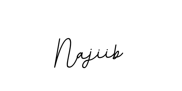 The best way (BallpointsItalic-DORy9) to make a short signature is to pick only two or three words in your name. The name Najiib include a total of six letters. For converting this name. Najiib signature style 11 images and pictures png